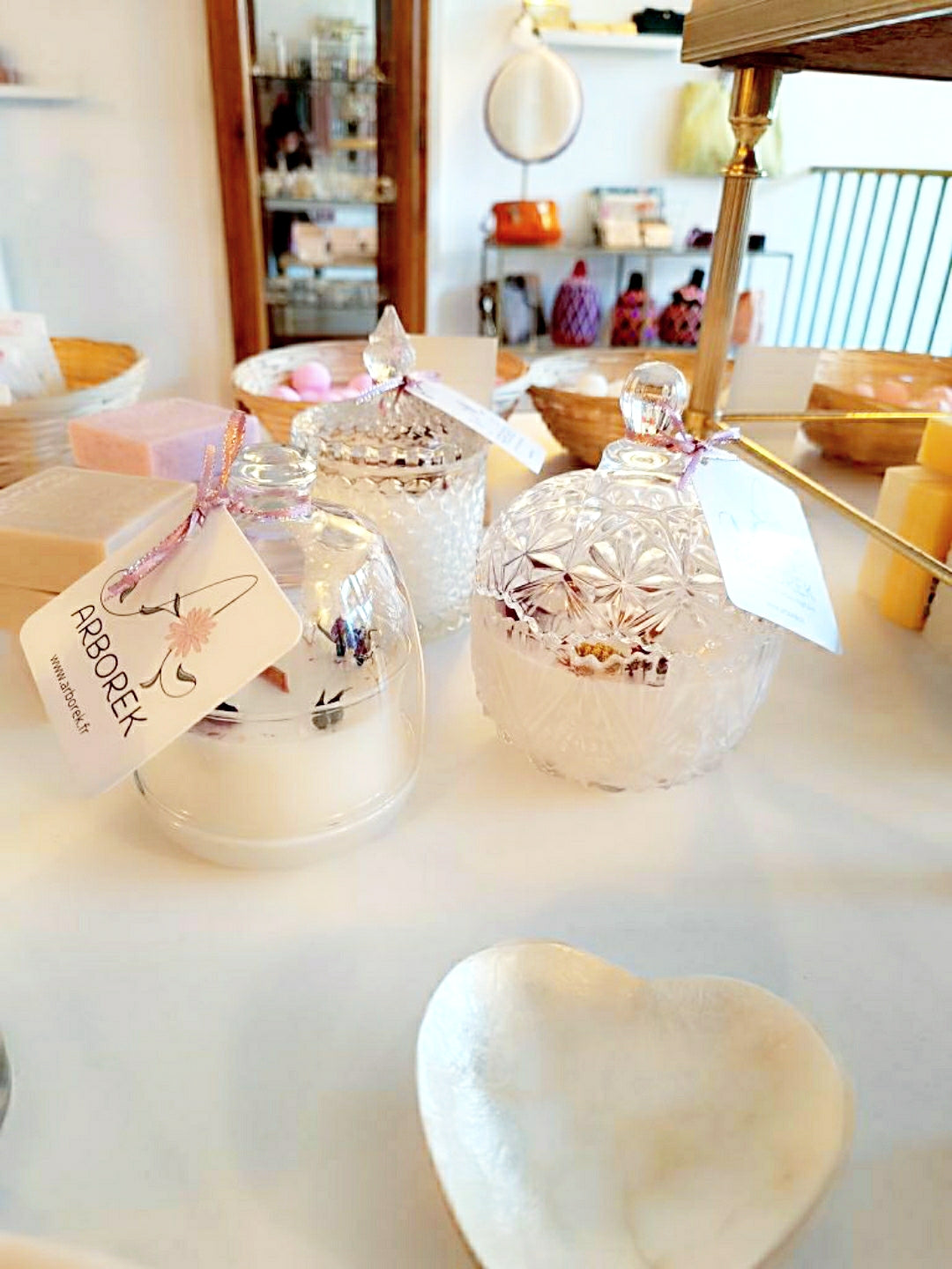 Bougies artisanales originales vintage