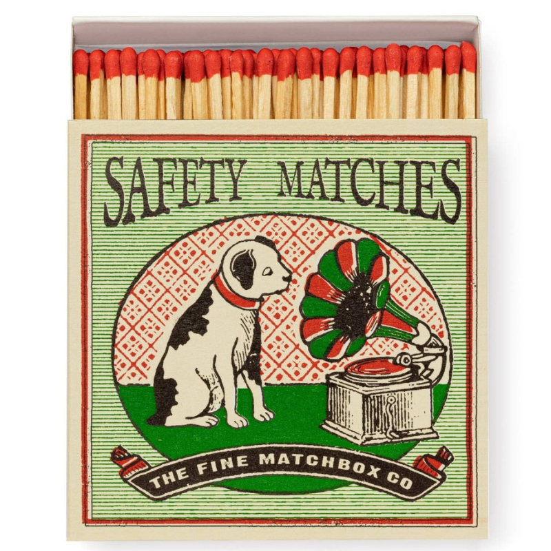 Allumettes Archivist Gallery – Chien et gramaphone