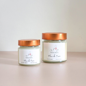 Bougie Fleur de Tiaré - cire végétale de soja