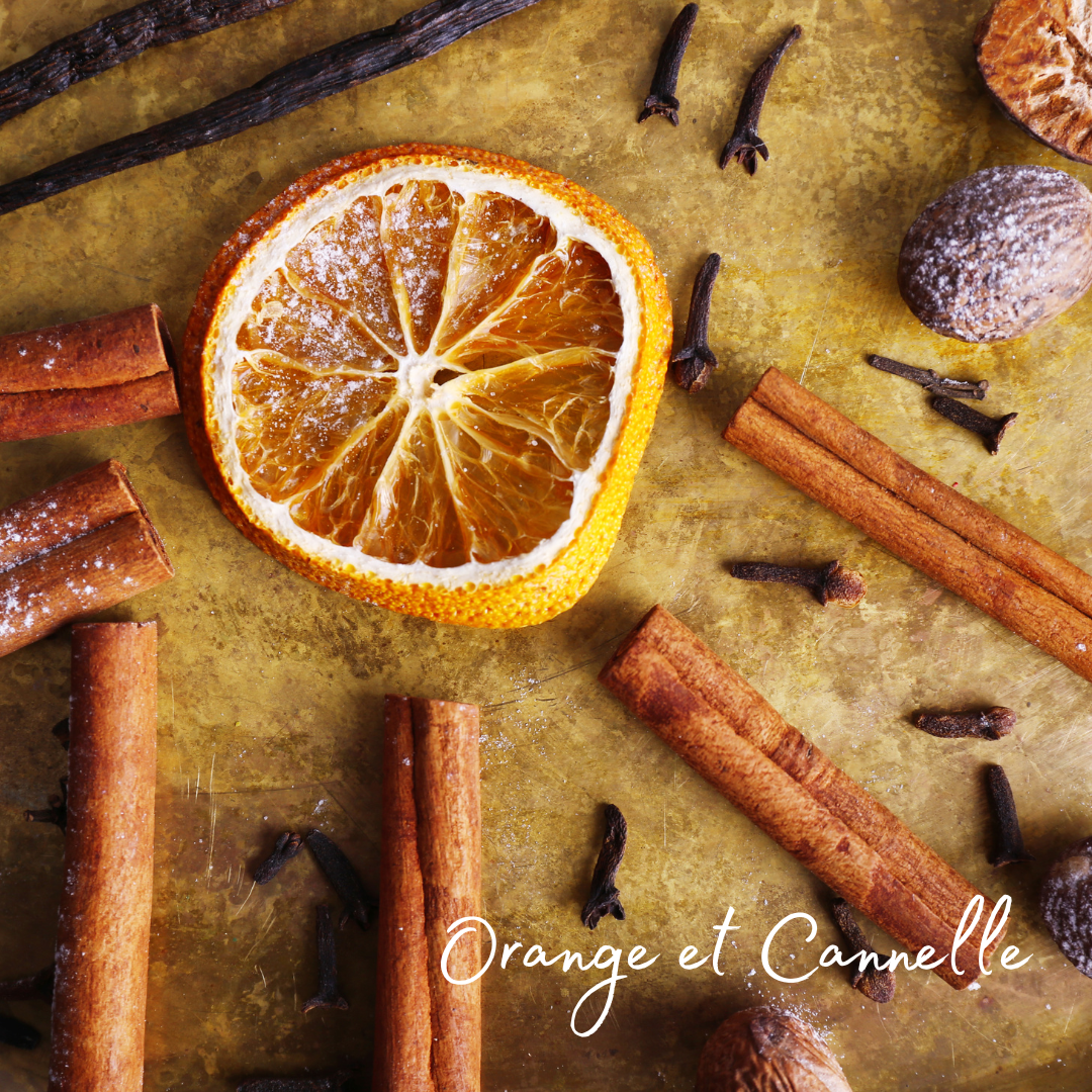 Bougie Orange et Cannelle - cire végétale de soja