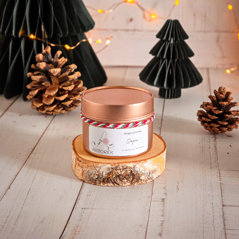Bougie Sapin - cire végétale de soja