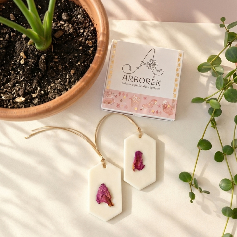 Coffret de 2 suspensions parfumées – Parfum au choix