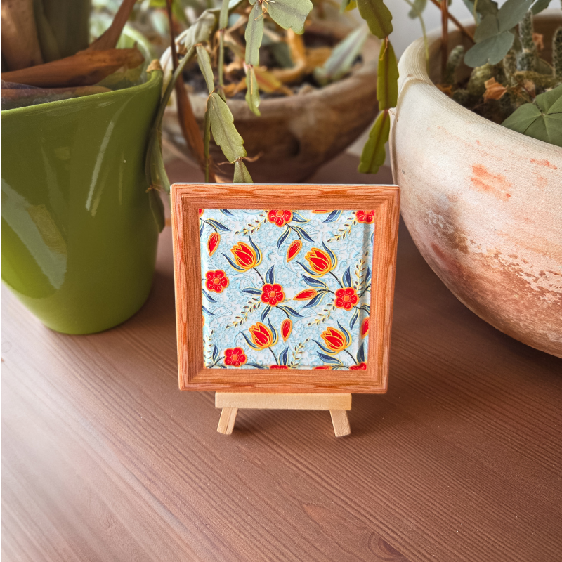 Support bougie en céramique Tulipe de Malacca