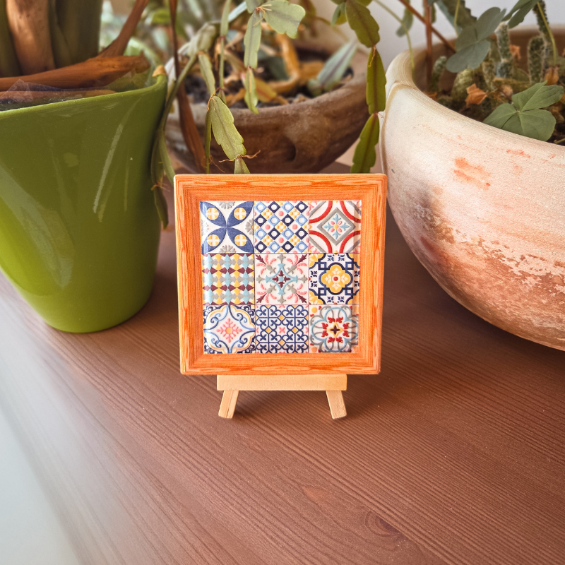 Support bougie en céramique Jardin de Penang